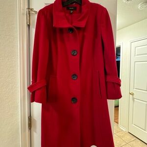 Alfani Red Peacoat
